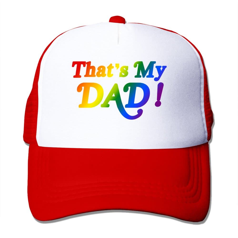 Men Thats My Rainbow Dad Mesh Back Hat Baseball Caps