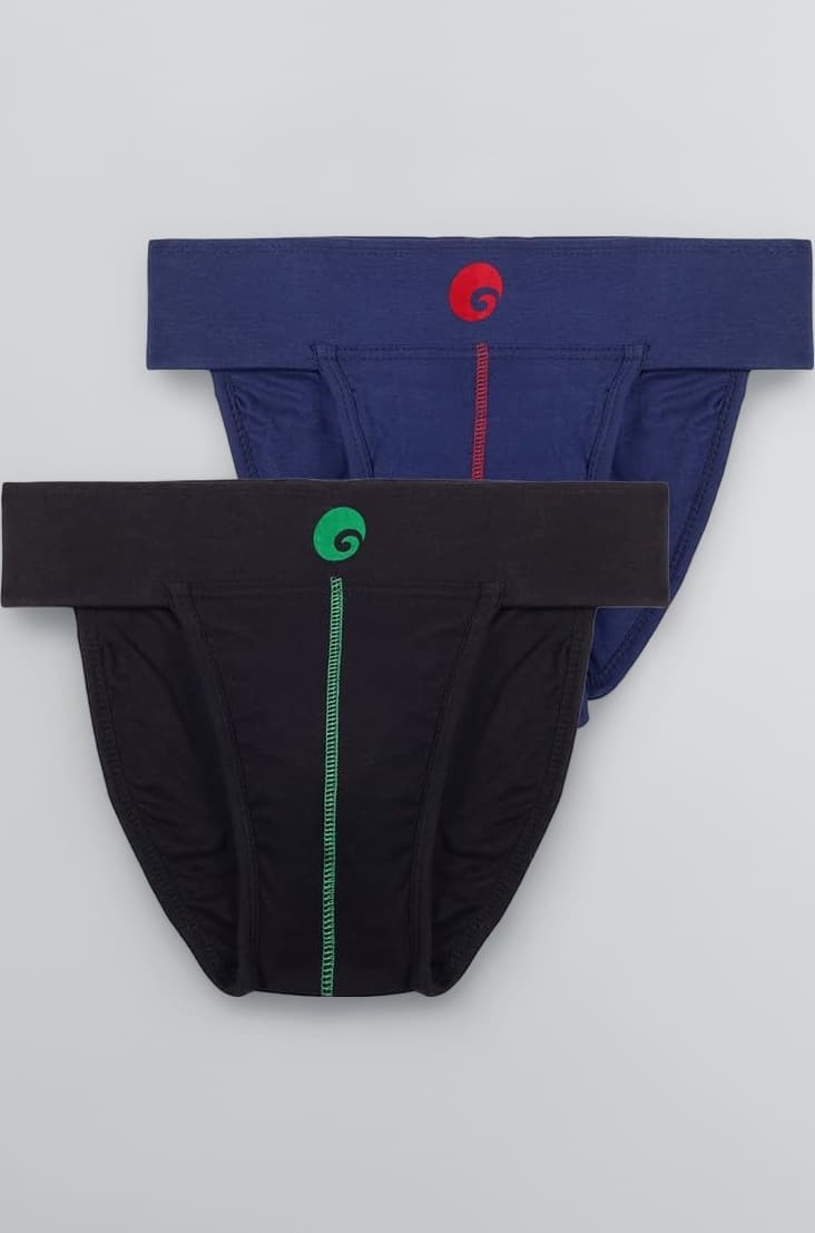 Athletic Neo Stretchable Supporter Back Covered with Cup Pocket, Ideal for Workout and Sports Quick Dry Moisture Wicking Underwear (Pack of 2)