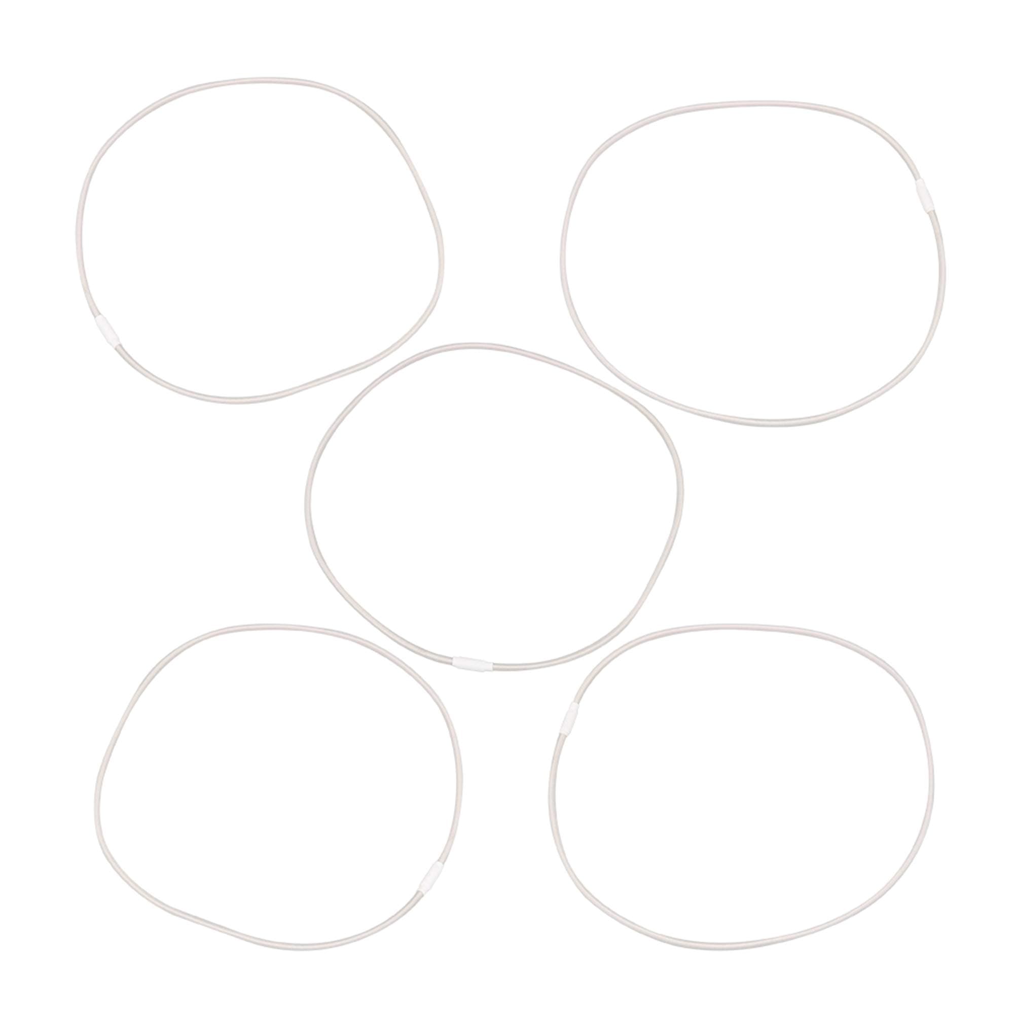 BQLZR 5pcs Elastic Bands Replacement for U87 Microphone Mount Holder Clamp Clip Gray