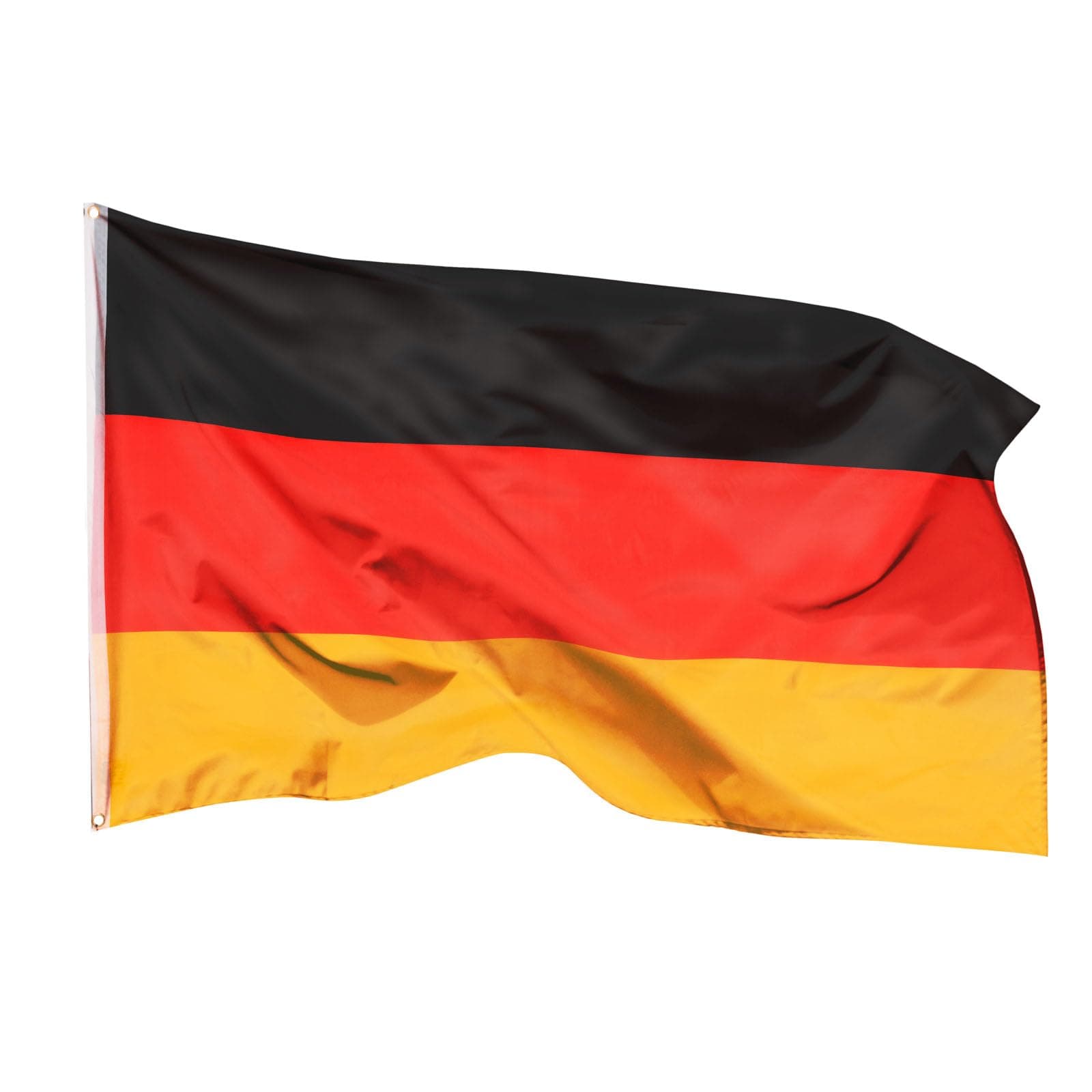 ARICONA FLAGS Germany flag - German flag 3x5ft with brass eyelets – weatherproof national flag for flagpole – 100% polyester – 90x150cm