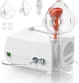 Nebulizer Machine - Home Nebulizer for Adults and Kids, Nebulizer Machine with Tubing, Mouthpiece and Masks for Adults and Kids OWAREY