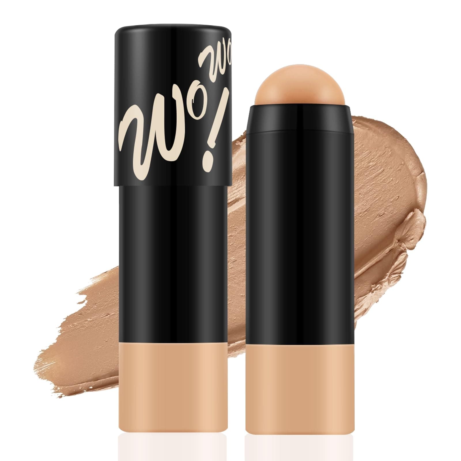 Apooliy Matte Foundation Stick,Lightweight Buildable Full Coverage, Longwear Face Foundation，Concealer Stick,Waterproof