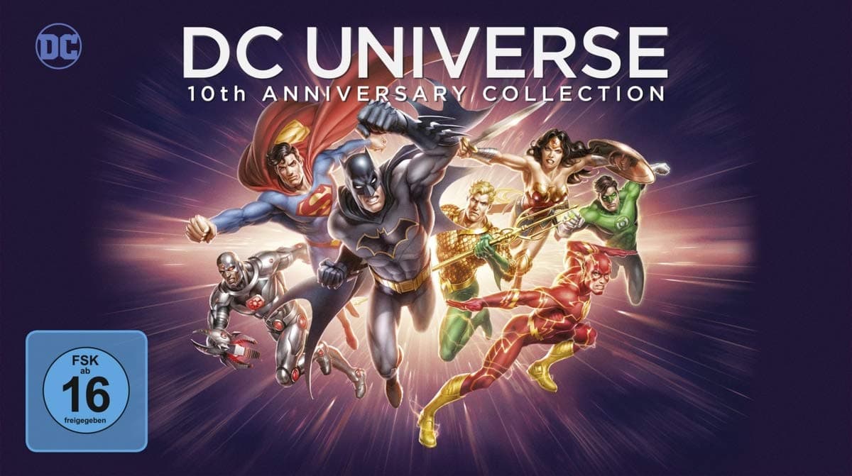 DC Universe 10th Anniversary Collection, 19 DVDs