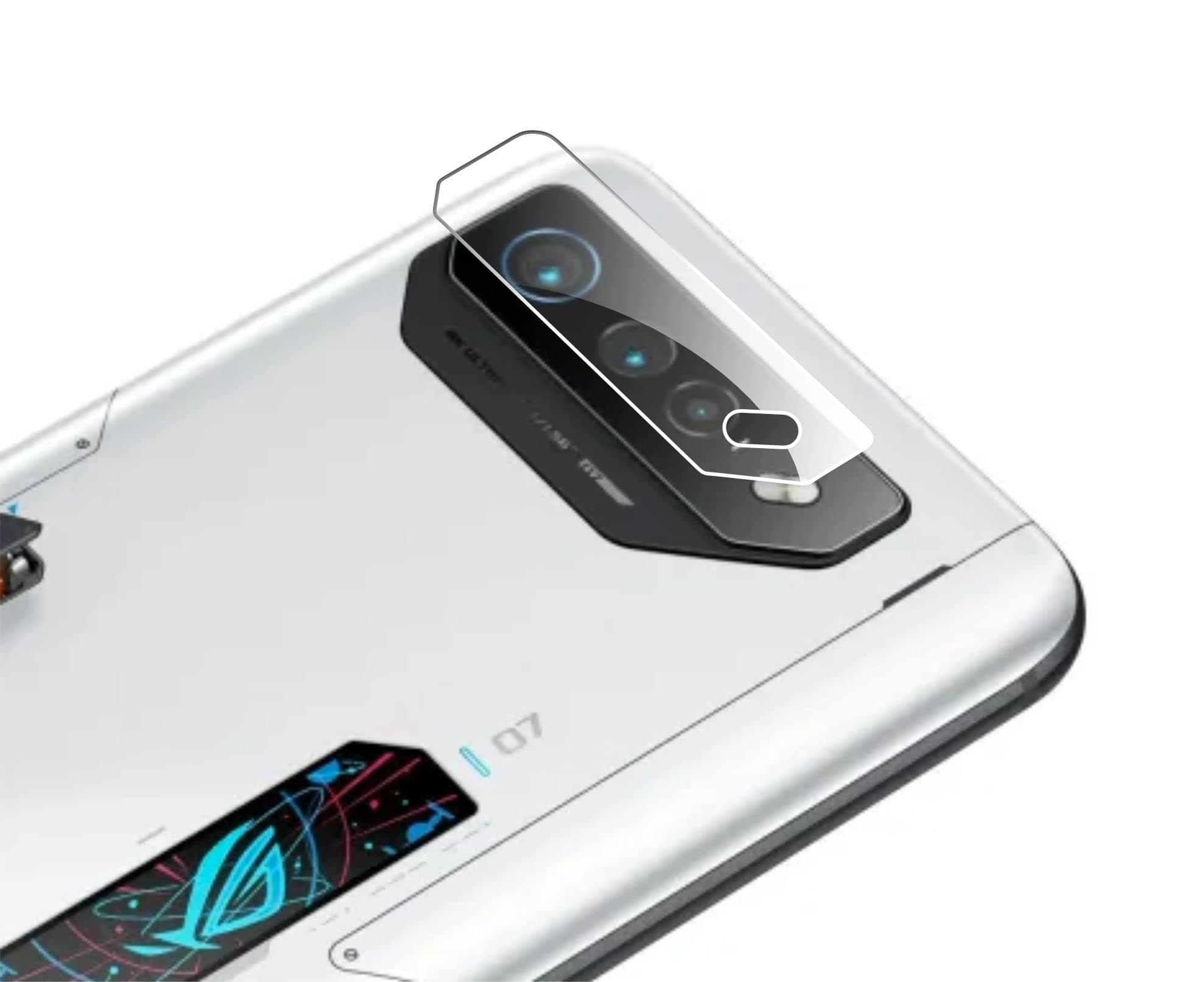 Hydrophobic [3 Pack] Back Camera Lens Protector Compatible With Asus Rog Phone 7 Hd Clear Protection Film