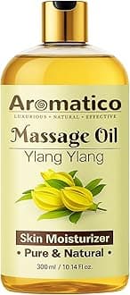 Ylang Ylang Massage Oil. Sunny, Sensual, Floral Fantasy for Date Nights - 300ml. Intimate, Romantic & Arousing Massage Oil for Couples. Non-sticky, 100% Pure & Natural