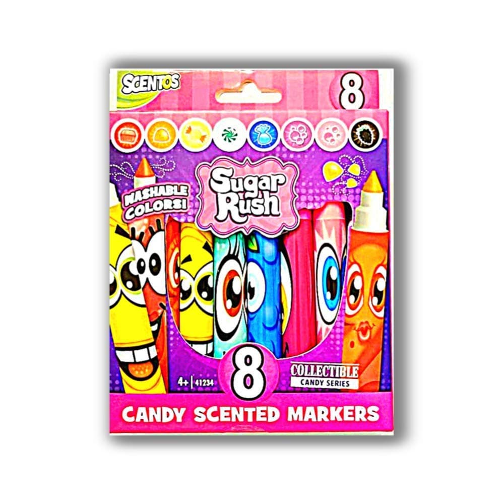 Sugar Rush Scented Washable Markers - 8ct