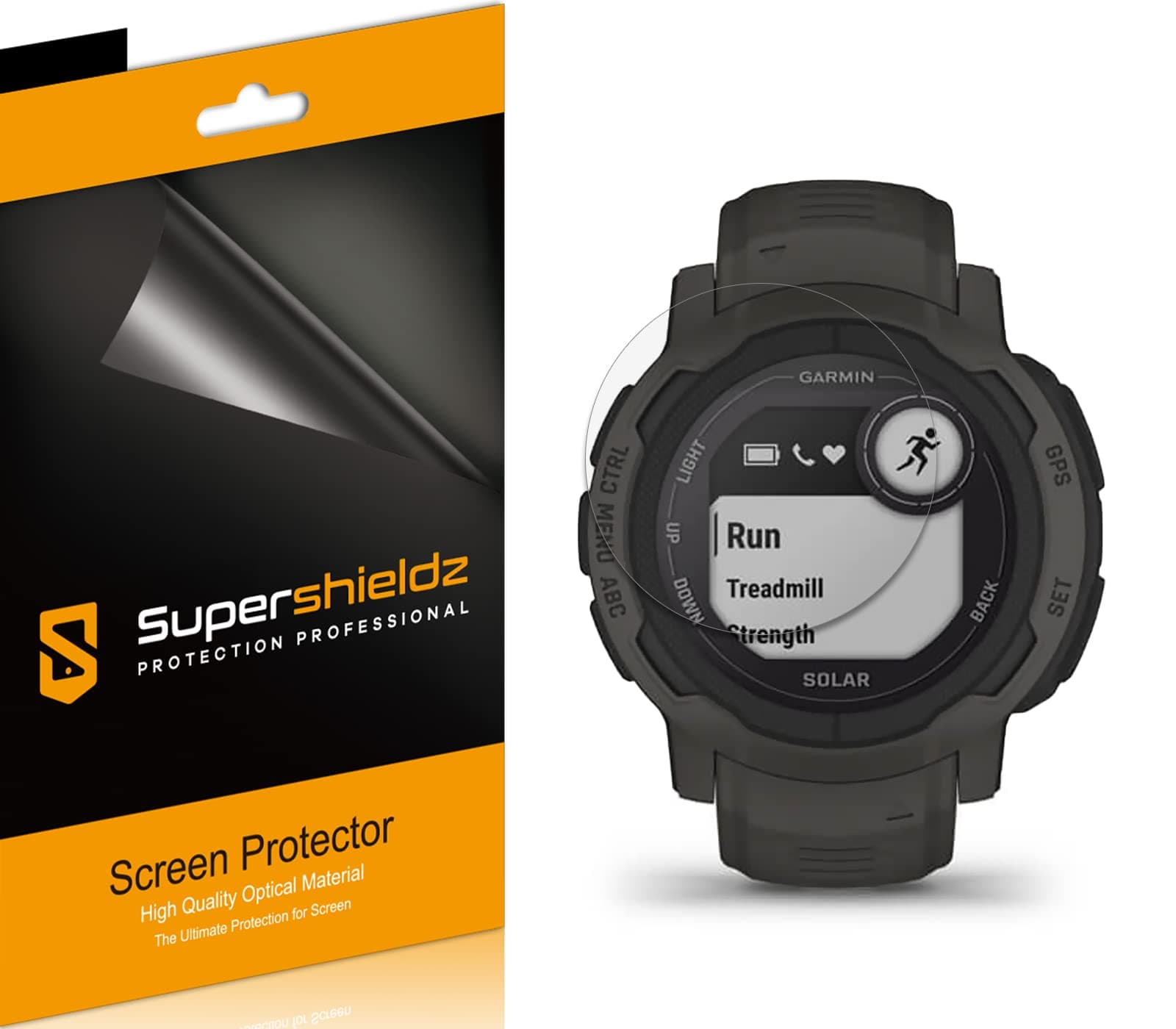 Supershieldz (6 Pack) Designed for Garmin Instinct 2 / Instinct 2 Solar Screen Protector, High Definition Clear Shield (PET)