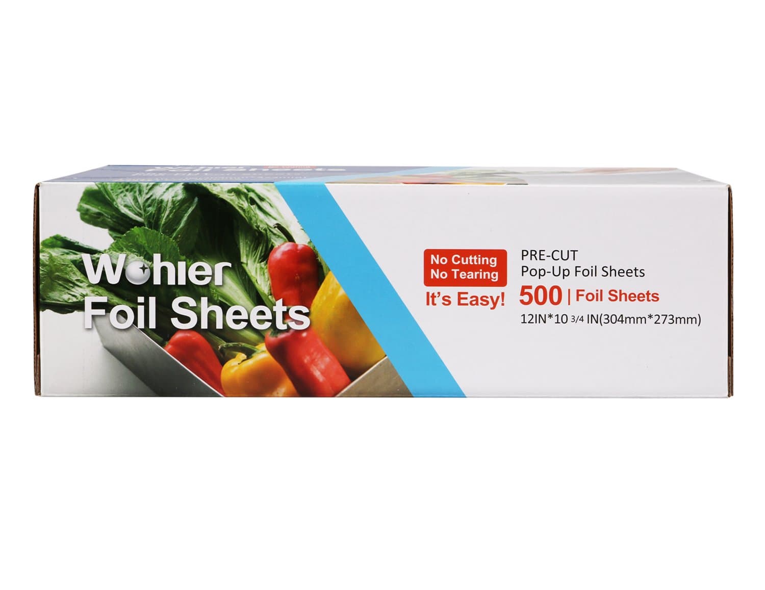 Wohler Durable Interfold Kitchen Aluminum Foil Sheet (500 Sheets Total)
