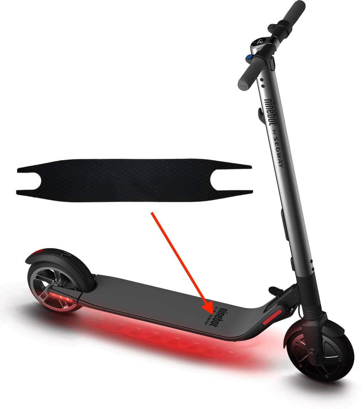 Replacement Rubber Mat Compatible with Ninebot by Segway Kick Scooter ES1, ES2 and ES4. Original Quality (Scooter NOT Included)
