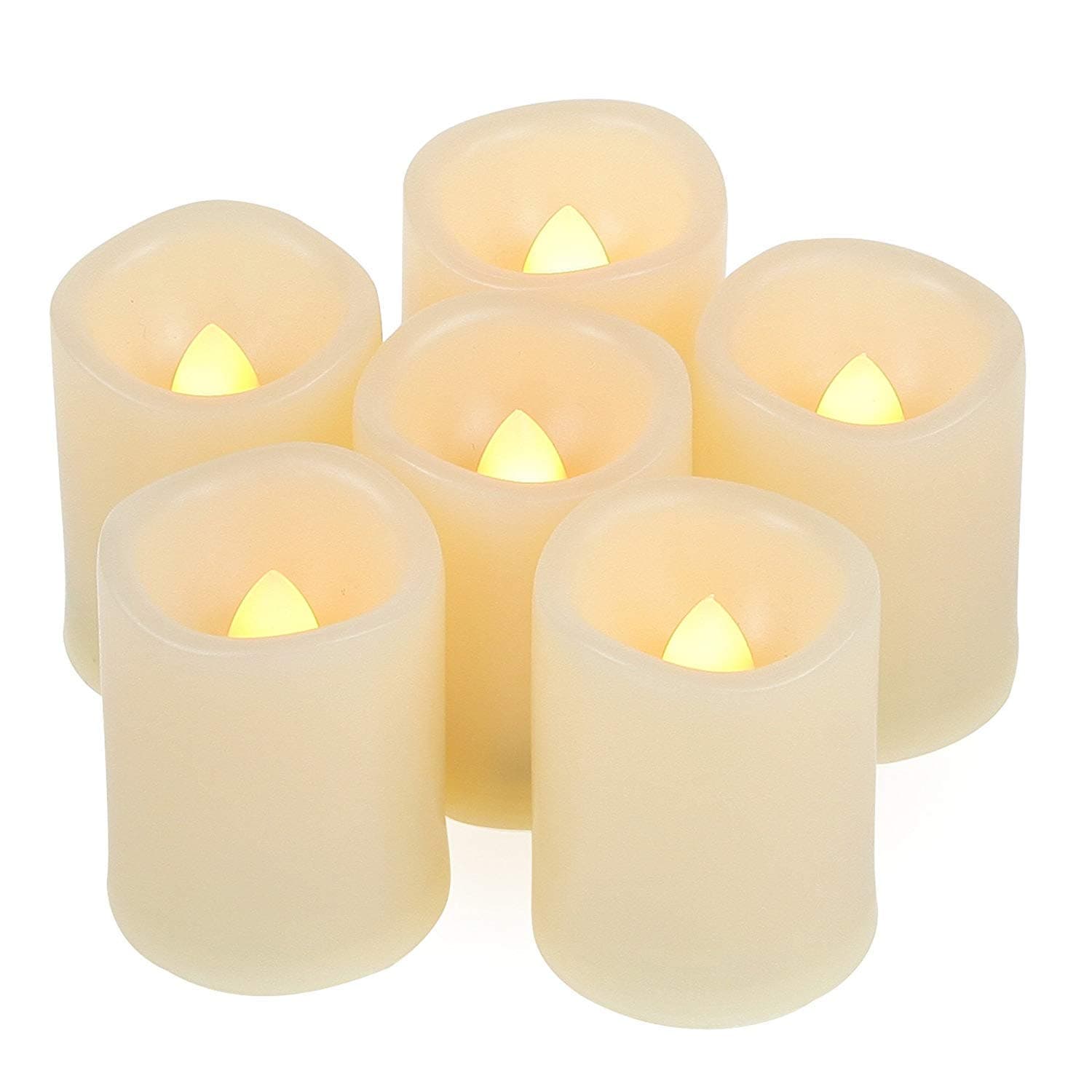6 PCS Timer Votive Candles