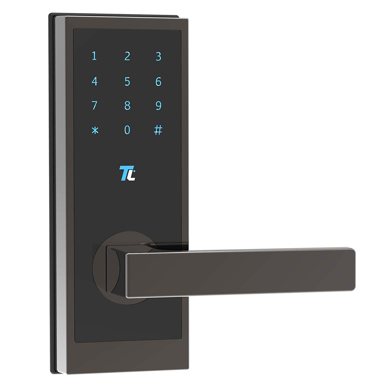 TurboLock TL-100 V2 Bluetooth Smart Lock with in-App Monitoring, Sending and Managing Unlimited eKeys; Weather Sealed, Keyless, includes Mini Keycards (Mirrored Bronze Patina)