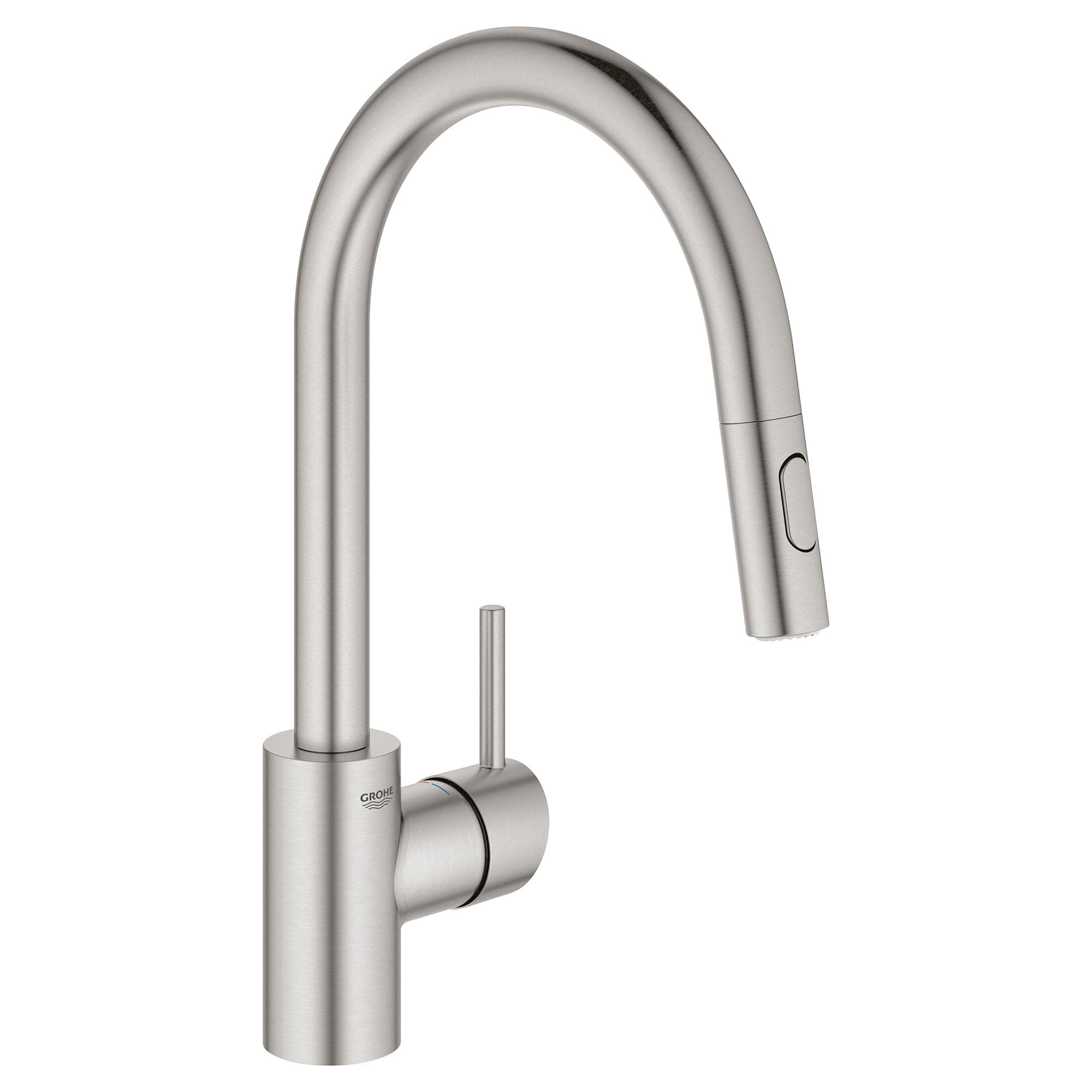 32665DC3 Concetto Pull-Down Kitchen Faucet with Sprayer, 1.75 GPM, Supersteel (Stainless Steel)