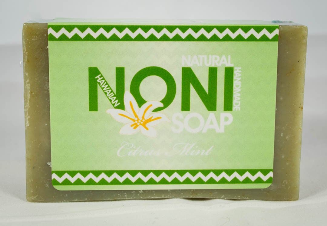 Handmade Noni Soap - Citrus/Mint - 5 Oz Bar