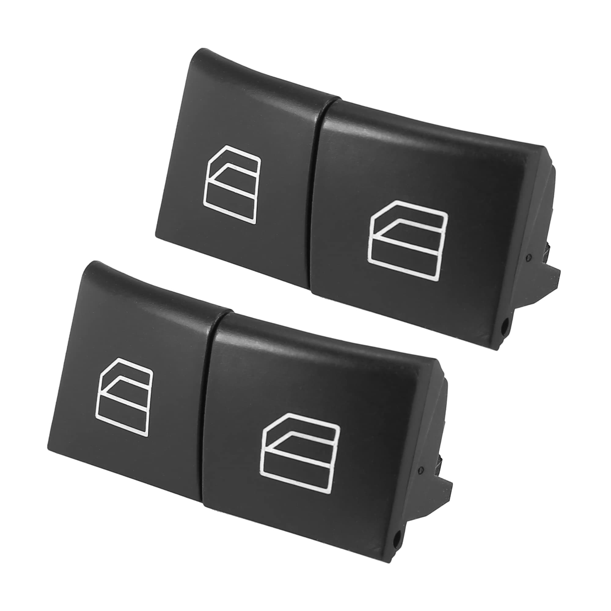 X AUTOHAUX 4pcs Driver Window Switch Button Covers Power Window Master Switch Repair Button Caps Lift Button for Mercedes Benz ml GL R Class W164 X164