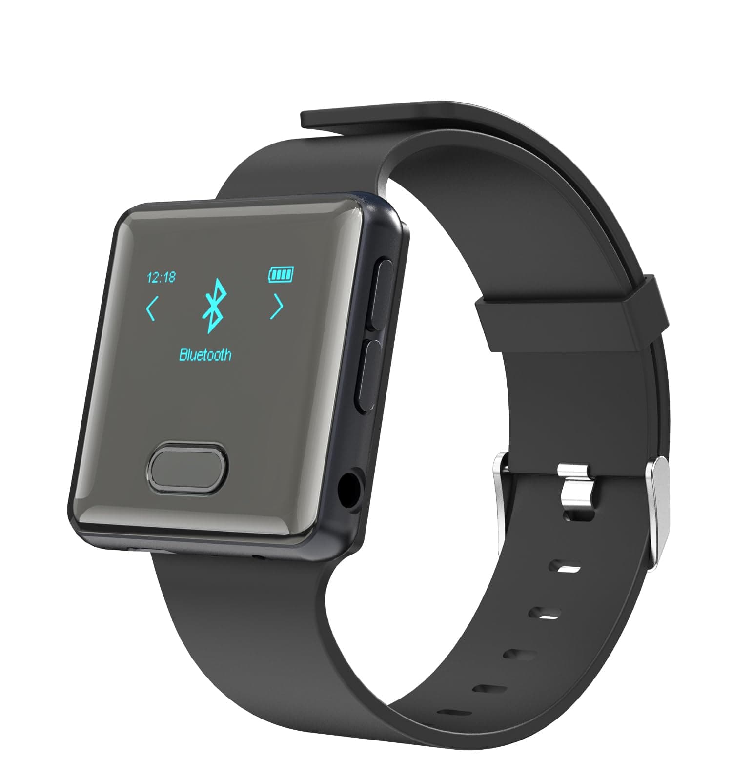 MP3 Player with Bluetooth,Sport Bluetooth MP3 Player with Clip and Watch Band for Running Climbing Hiking Cycling Jogging Yoga with Voice Recorder Clock (No FM Radio) Micro SD Card up to 128GB