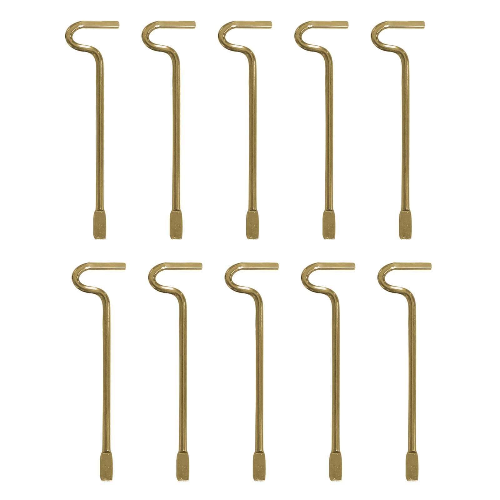 Bedroom/Bathroom Emergency Keys Compatible with Kwikset Interior Levers and Knobs - 10 Pack