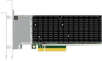 GLOTRENDS ST7223 4-Port 10G RJ45 Ethernet Network Card with Intel X710 Controller, PCIE 3.0 X8 Interface, Support Windows 11/10/Windows Server/Linux/ESX/VMware ESXi(Not Support Mac OS)