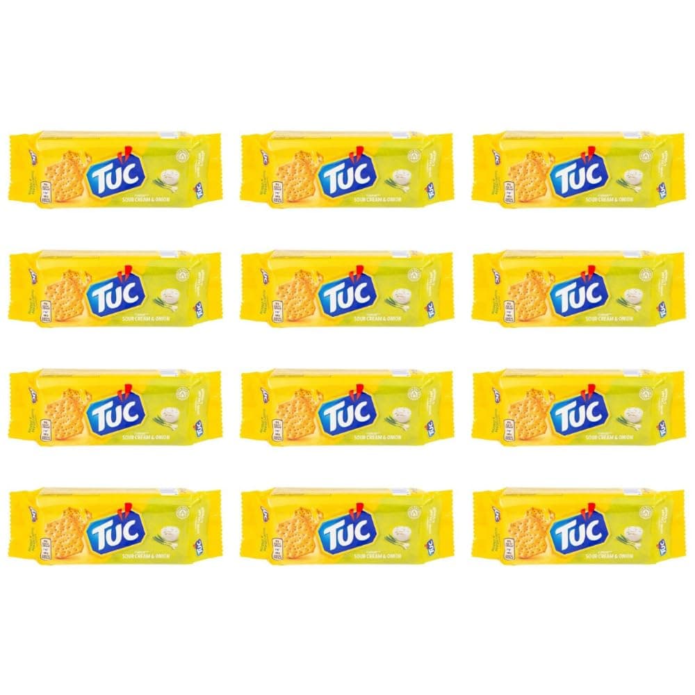 Tuc Biscuit Cracker Light Crunchy Oven Baked Biscuits Cracker 100g | FabFinds Mug (12 Pack, Sour Cream & Onion)