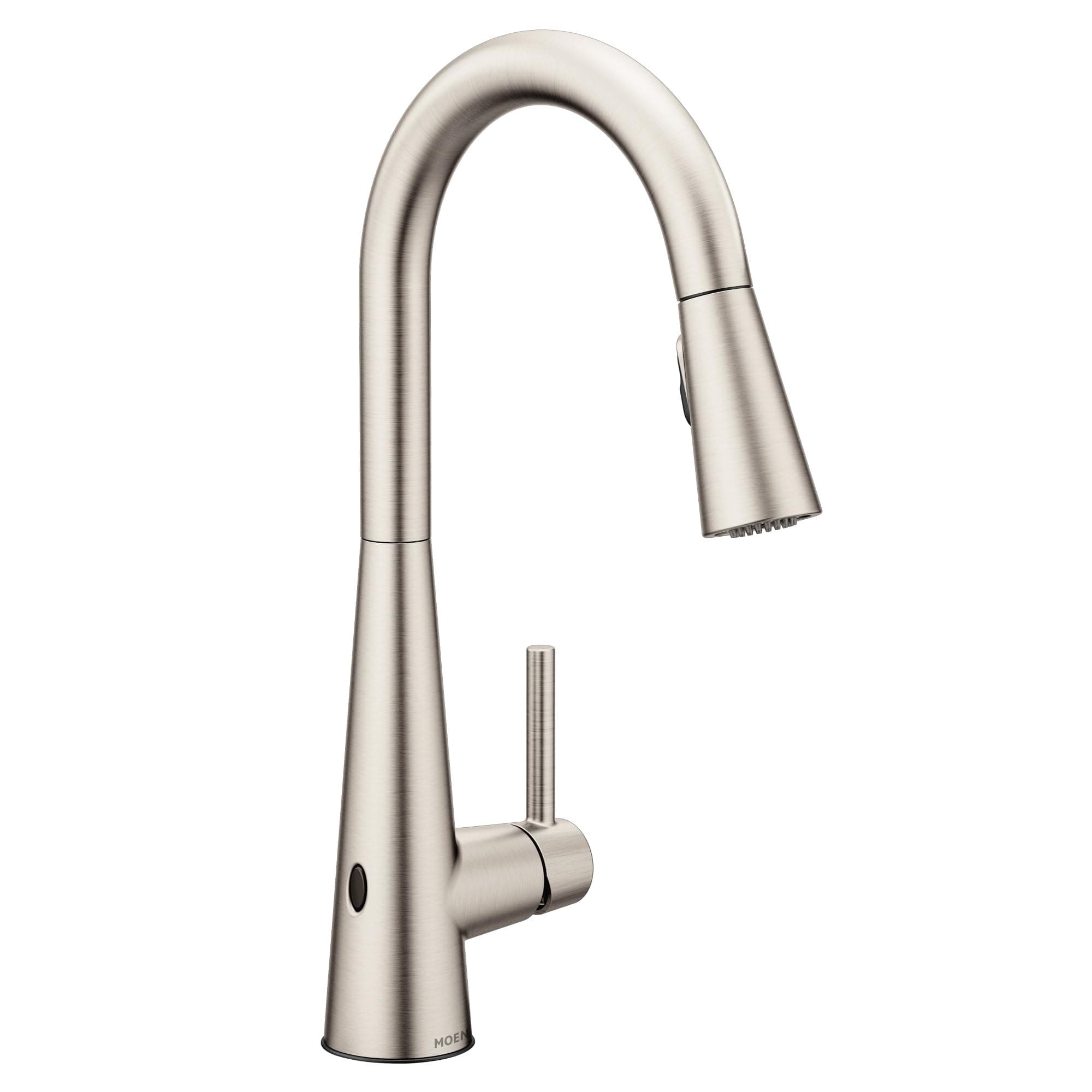 Sleek Spot Resist Stainless Motionsense Wave Sensor Touchless One-Handle High Arc Pulldown Modern Kitchen Faucet Featuring Power Clean, 7864EWSRS