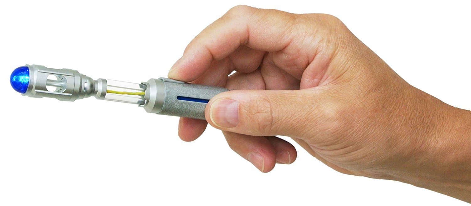 Doctor Who Sonic Screwdriver (10th Doctor) - Programmable Universal Remote Control - Collectible Prop Replica With Display Case by The Wand Company