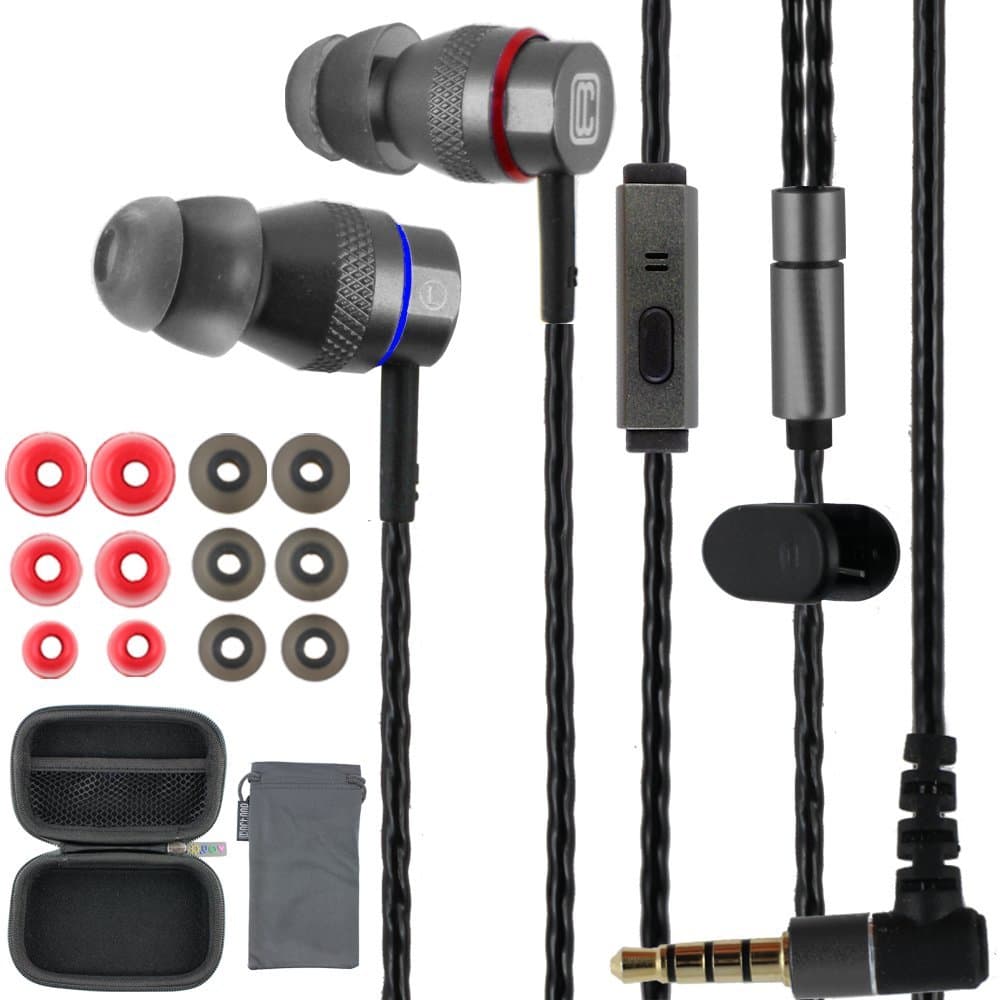 2-Way Woofer Tweeter Dual Driver In Ear Headset with Mic/Handsfree Octone Dynamic Duo for Nokia Windows & Android Cell Phone