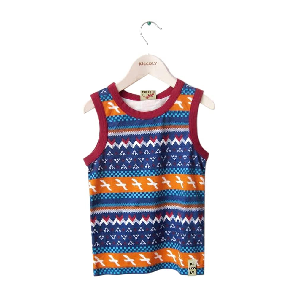 KICCOLY Boy's Tank Tops Blue
