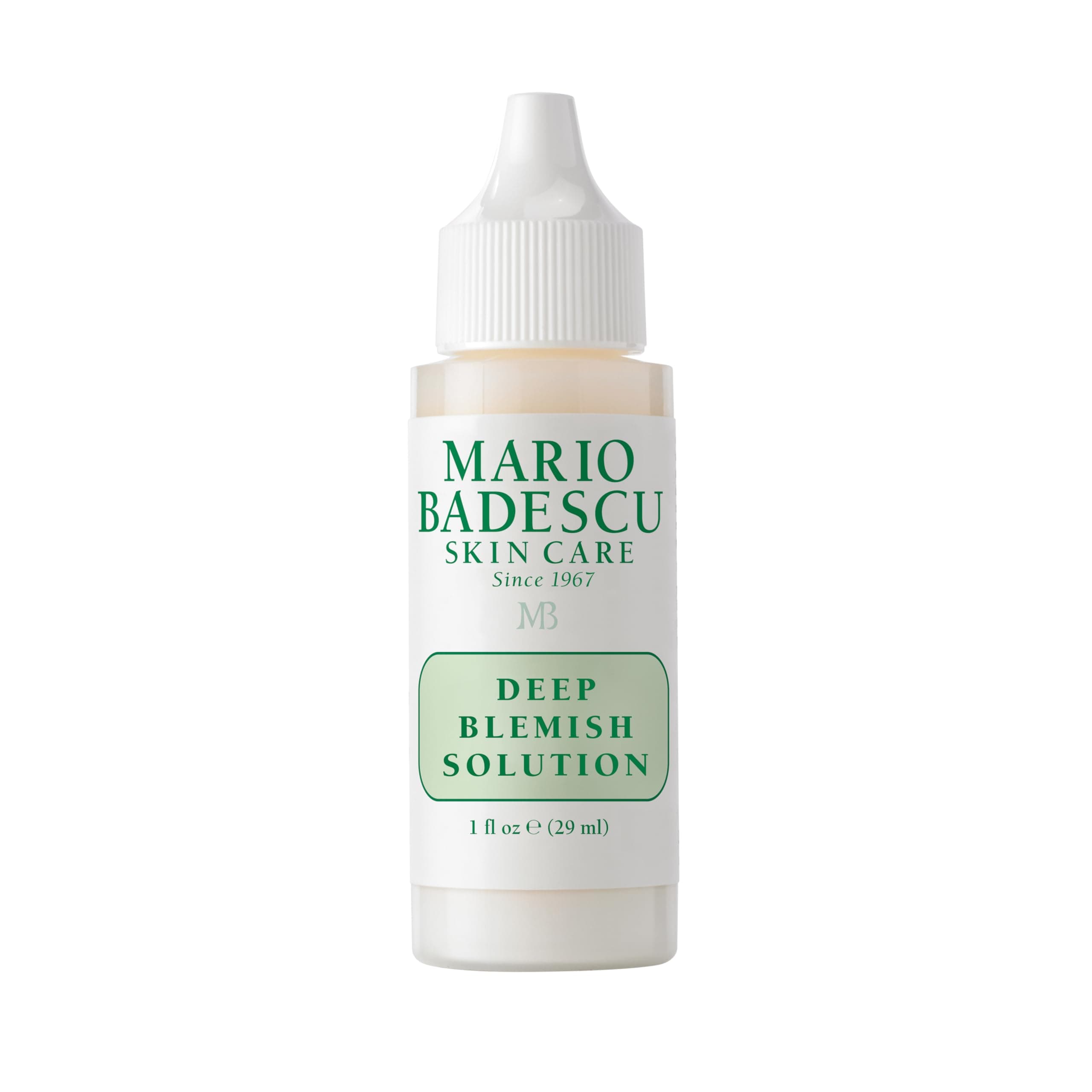Mario Badescu Deep Blemish Solution, Spot Treatment for Face with Potent Zinc Oxide, Niacinamide and B Vitamins Overnight Treatment Serum that Targets Large Blemishes Under the Skin