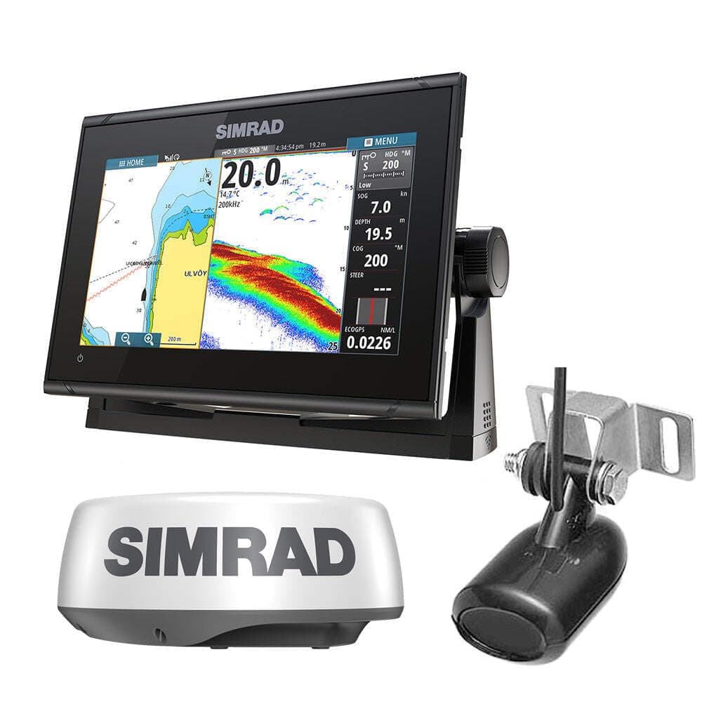GO Chartplotter and Fish Finder, with Transducer and Radar Options, Preloaded C-MAP DISCOVER Chart Card