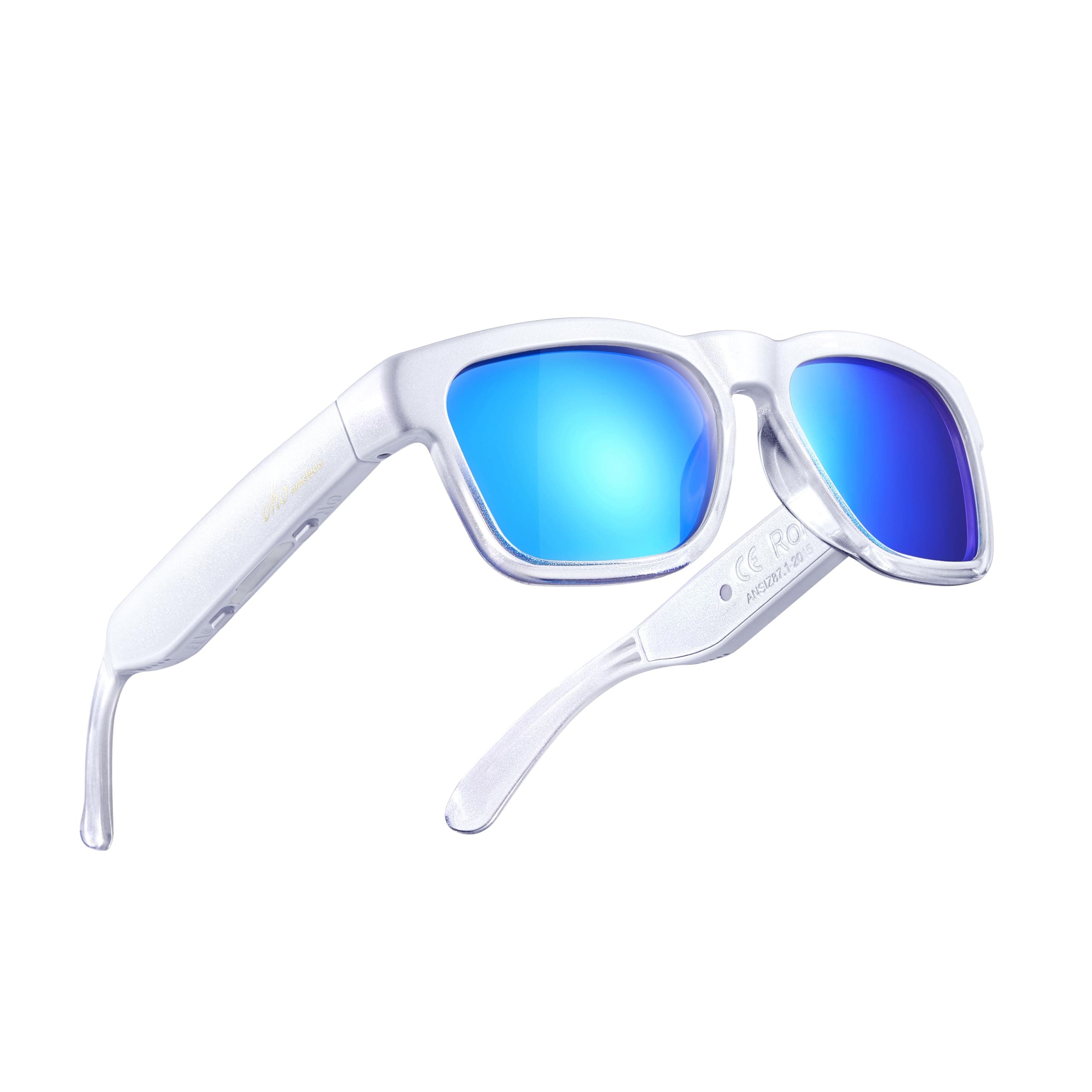Polarized Sunglasses with Bluetooth Speaker, Open Ear Audio, Athletic/Outdoor UV Protection and Voice Control