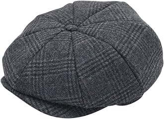 jerague Wool Newsboy Cap for Men Women - Classic Vintage Gatsby Lvy Cabbie Hat Flat Beret Cap Adjustable Size