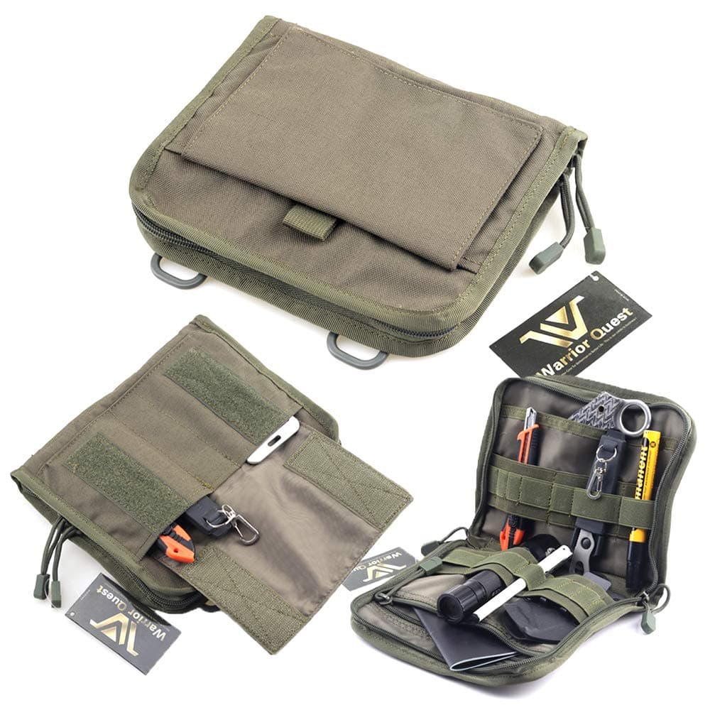 Warrior QuestLow Profile Organizer Pouch – Molle System Utility Pouches Tactical Medical Pouch Tools Accessories Pouch
