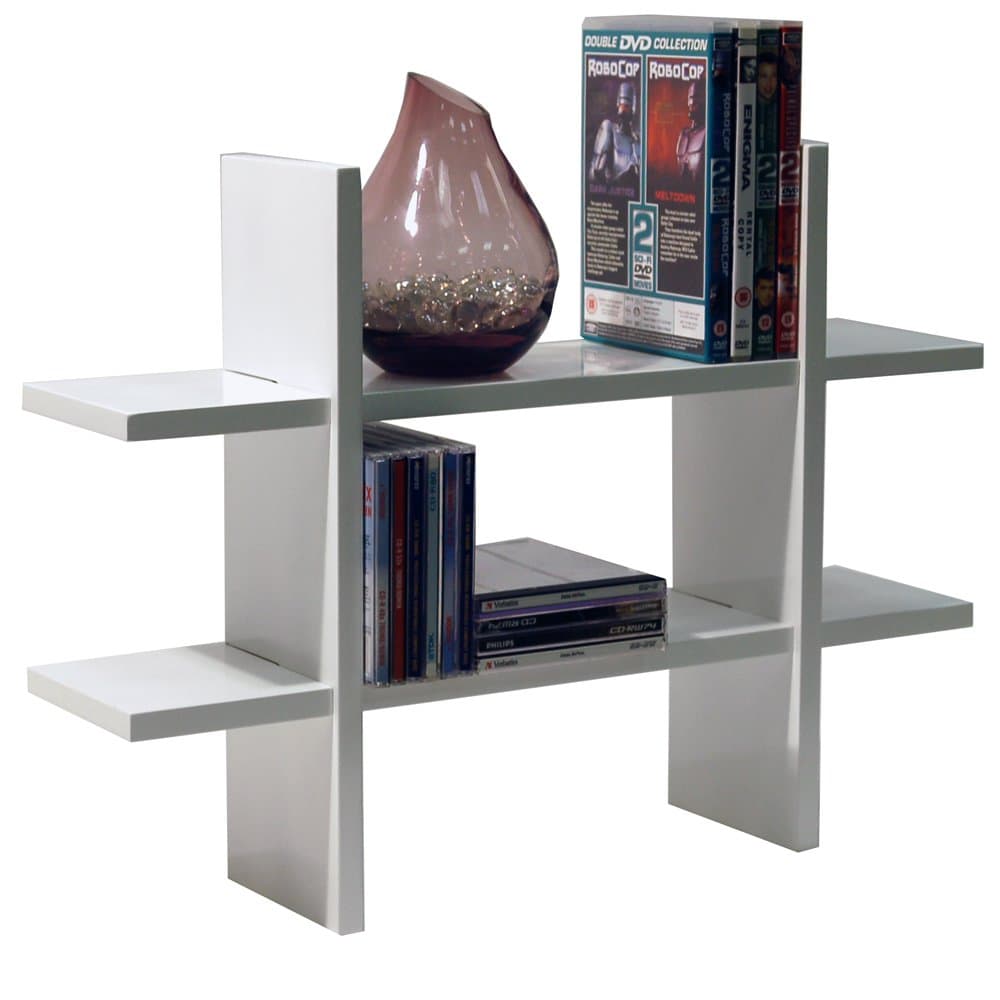 WATSONS GEO - Wall Mounted Floating Geometric Storage/Display Shelf - White