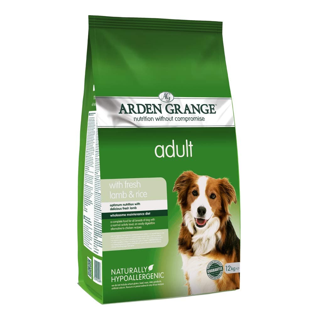 Adult Dry Dog Food with Fresh Lamb and Rice, 12 kg