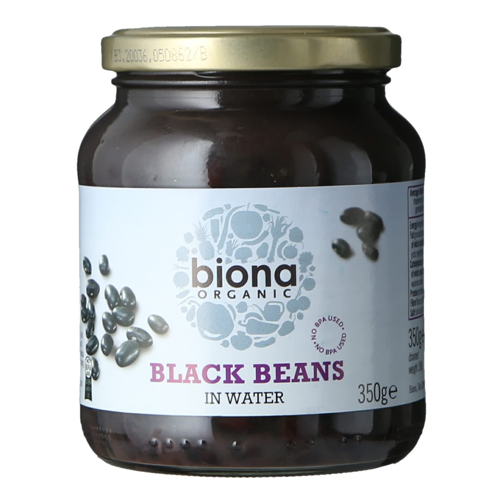 Biona Organic Black Beans, 350 gm