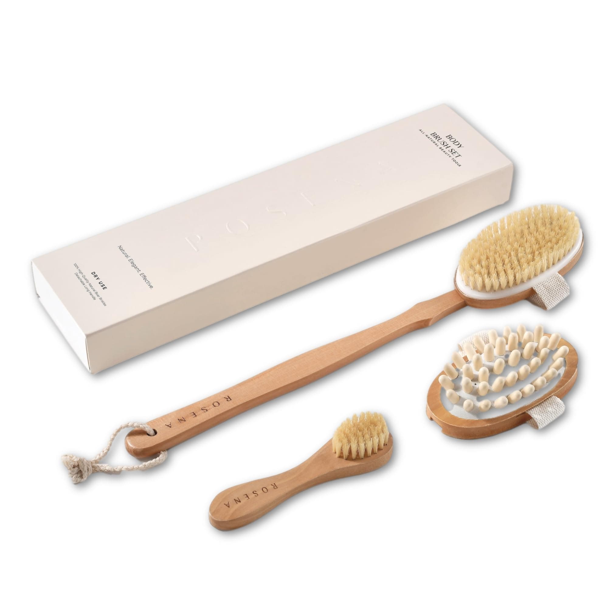 Dry Brushing Body Brush Set