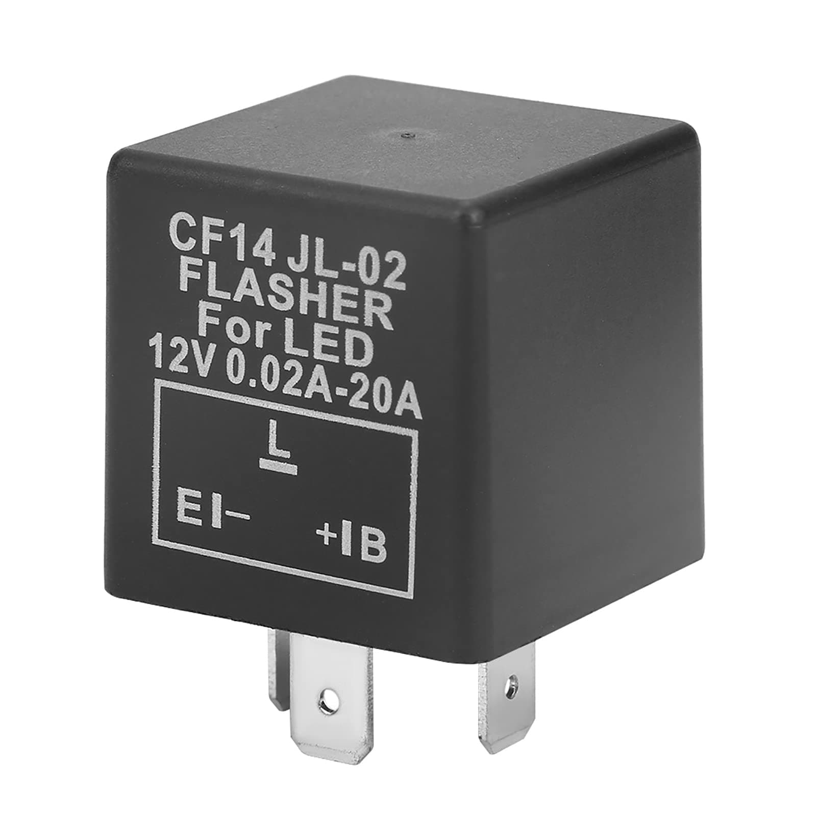 LED Flasher Relay, 12V 3 Pin LED Indicator Relay, LED Electronic Flasher Unit, for Car Vehicle Motorcycle