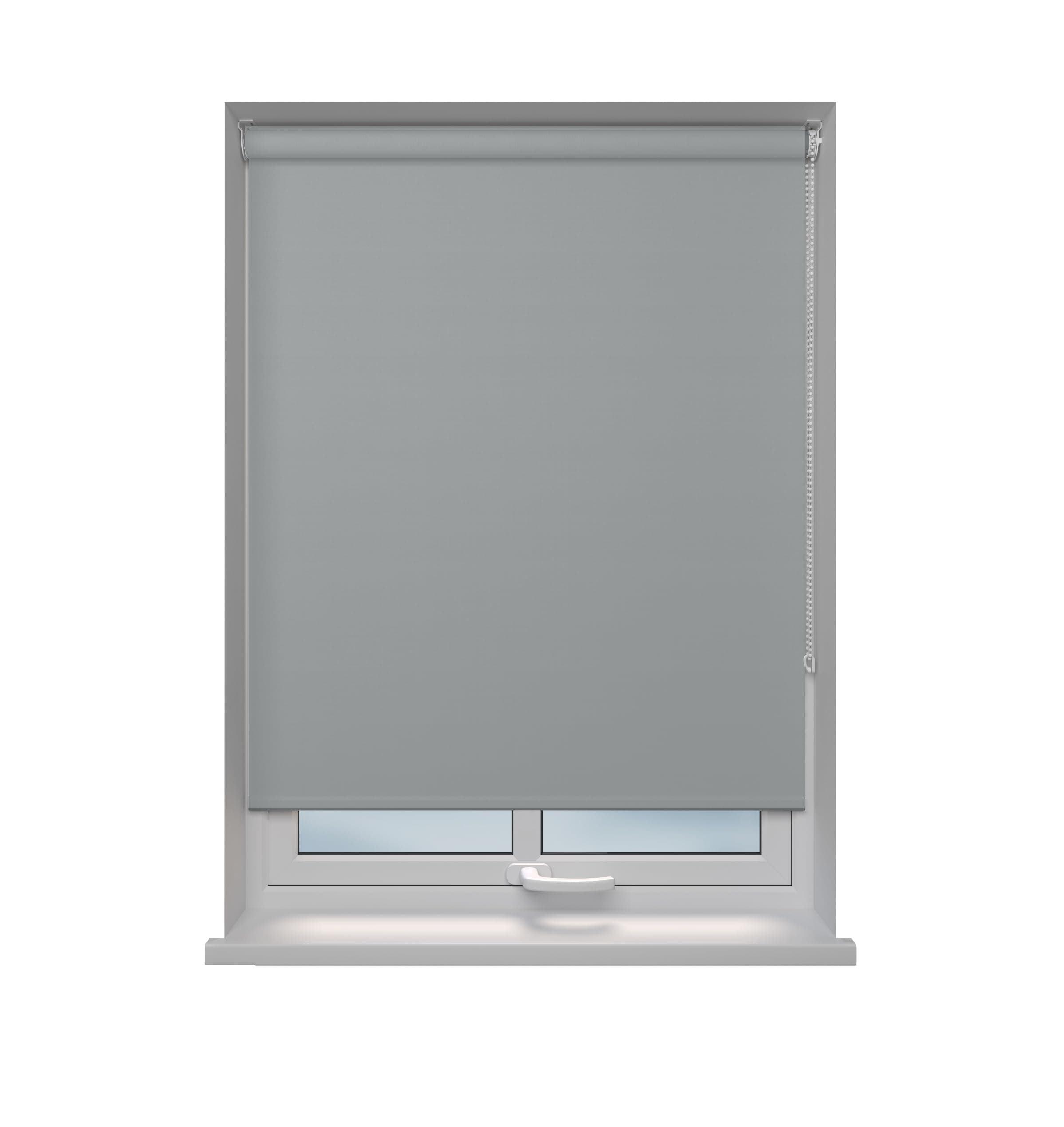 Home In Style 4U Roller blinds Thermal Blackout Roller blind - Trimmable UV Protection Child Safe Home Office Window Blinds Room Darkening Shades Light grey Blind 120cm wide x 210cm drop