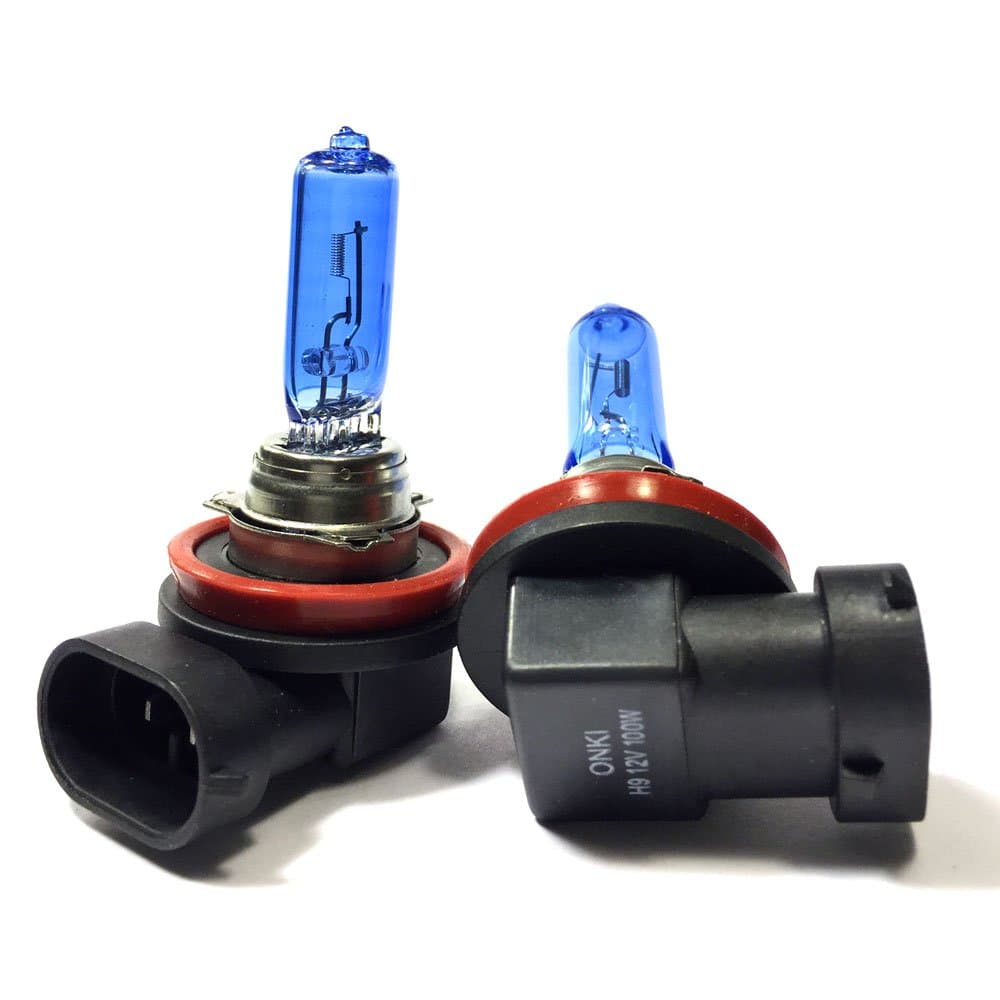H9 Halogen Headlight 6000K Super White 100W DC 12V Light Bulb (2 pcs)