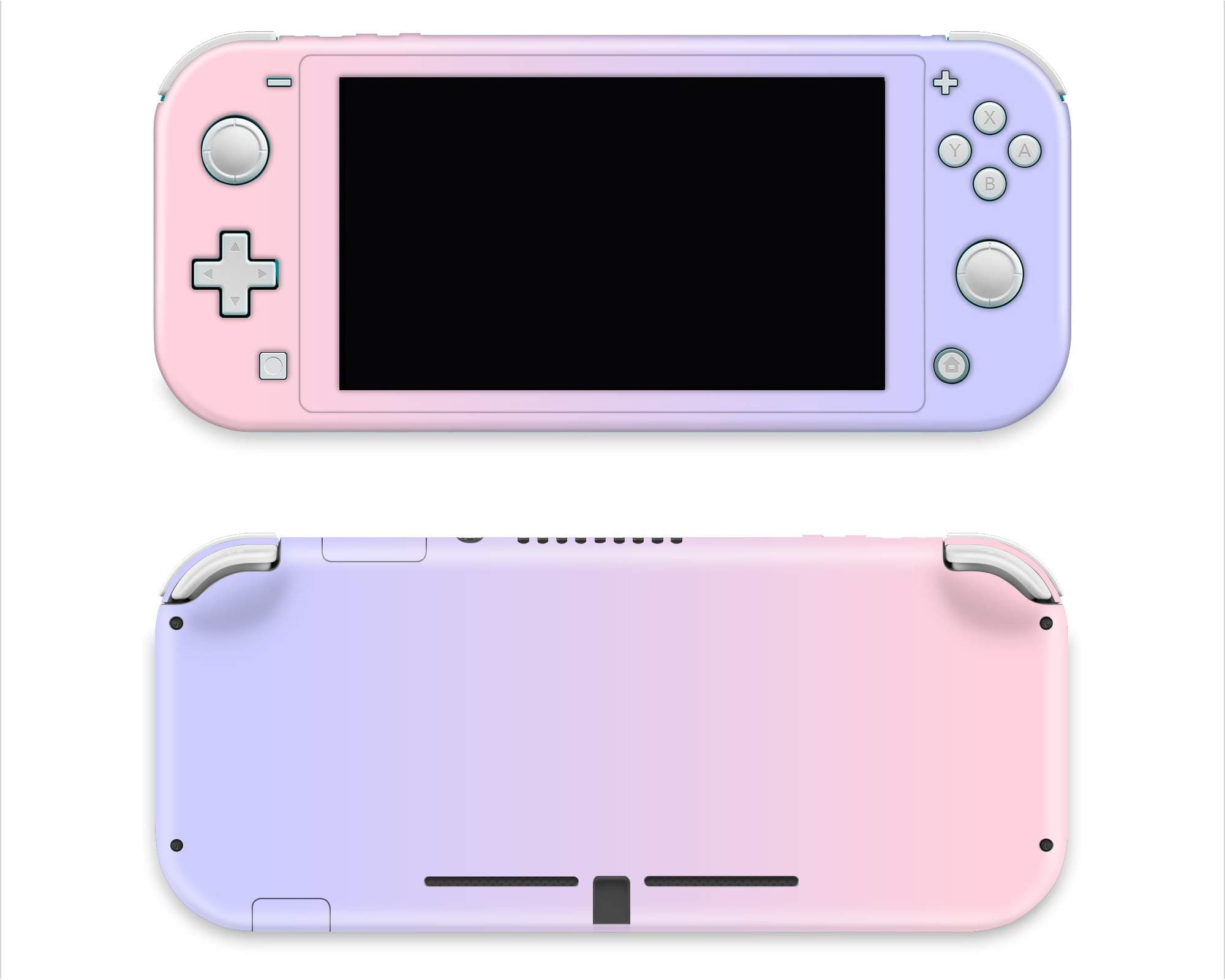 Pastel Pink Purple Gradient Full Wrap for Switch Lite 3M Premium Vinyl 3M overlaminate