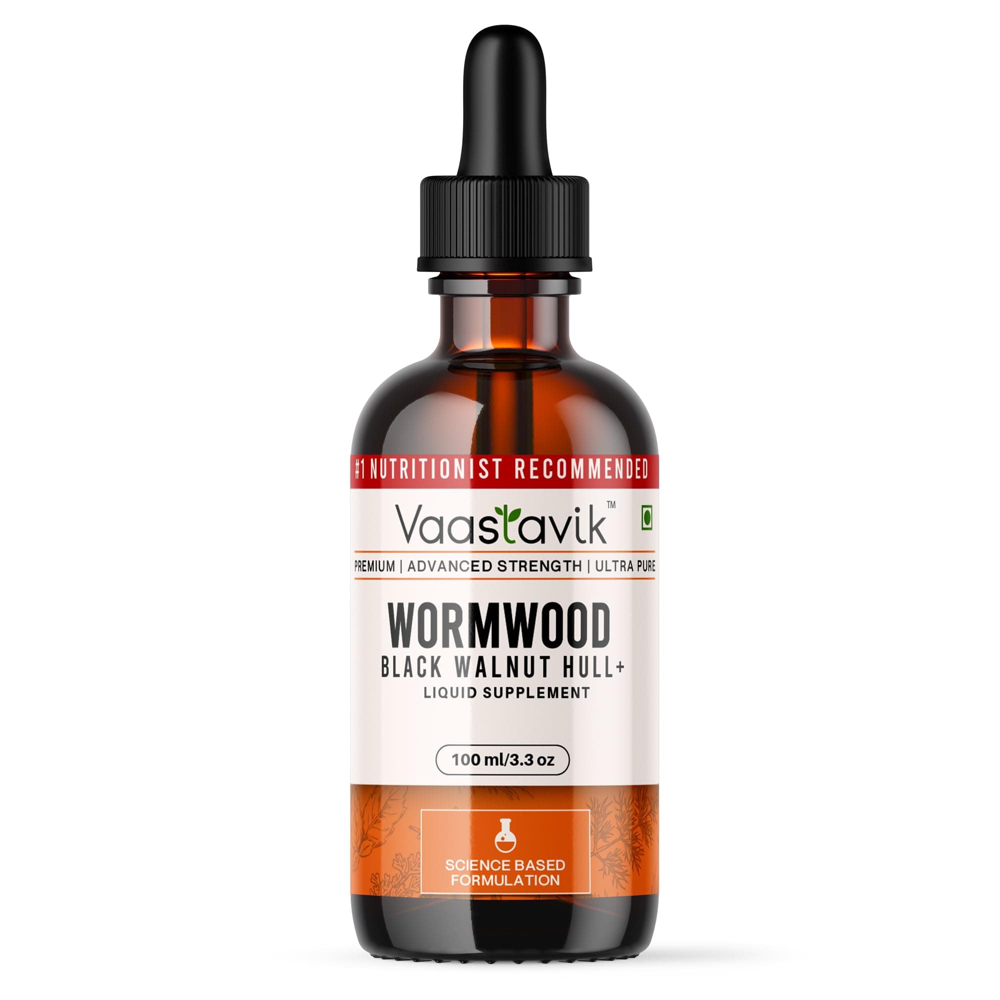 Vaastavik 80% Wormwood plus Black Walnut Hull Extract Liquid Supplement 100ml