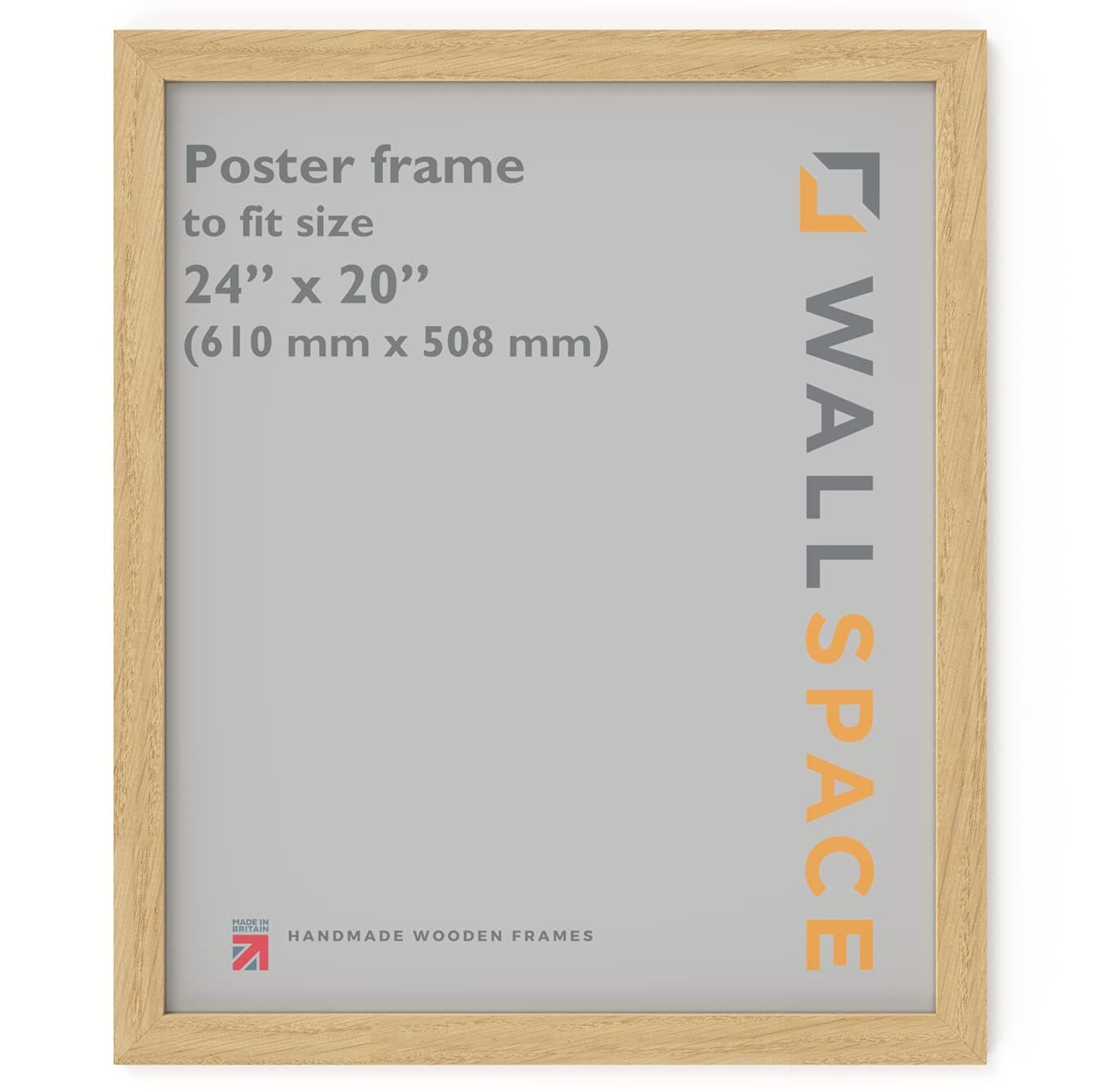 Oak Frame 24x20 Inch | 61x51cm Solid Wood Poster Frame