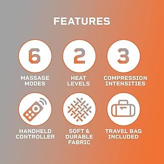 LifePro Leg Massager - Foot, Leg, Calf and Thigh Compression Massager for Circulation - with Heat and Compression Pain Relief for Foot & Knee Pain - Tall Extra Wide, Birthday Valentine’s Gift Her Him