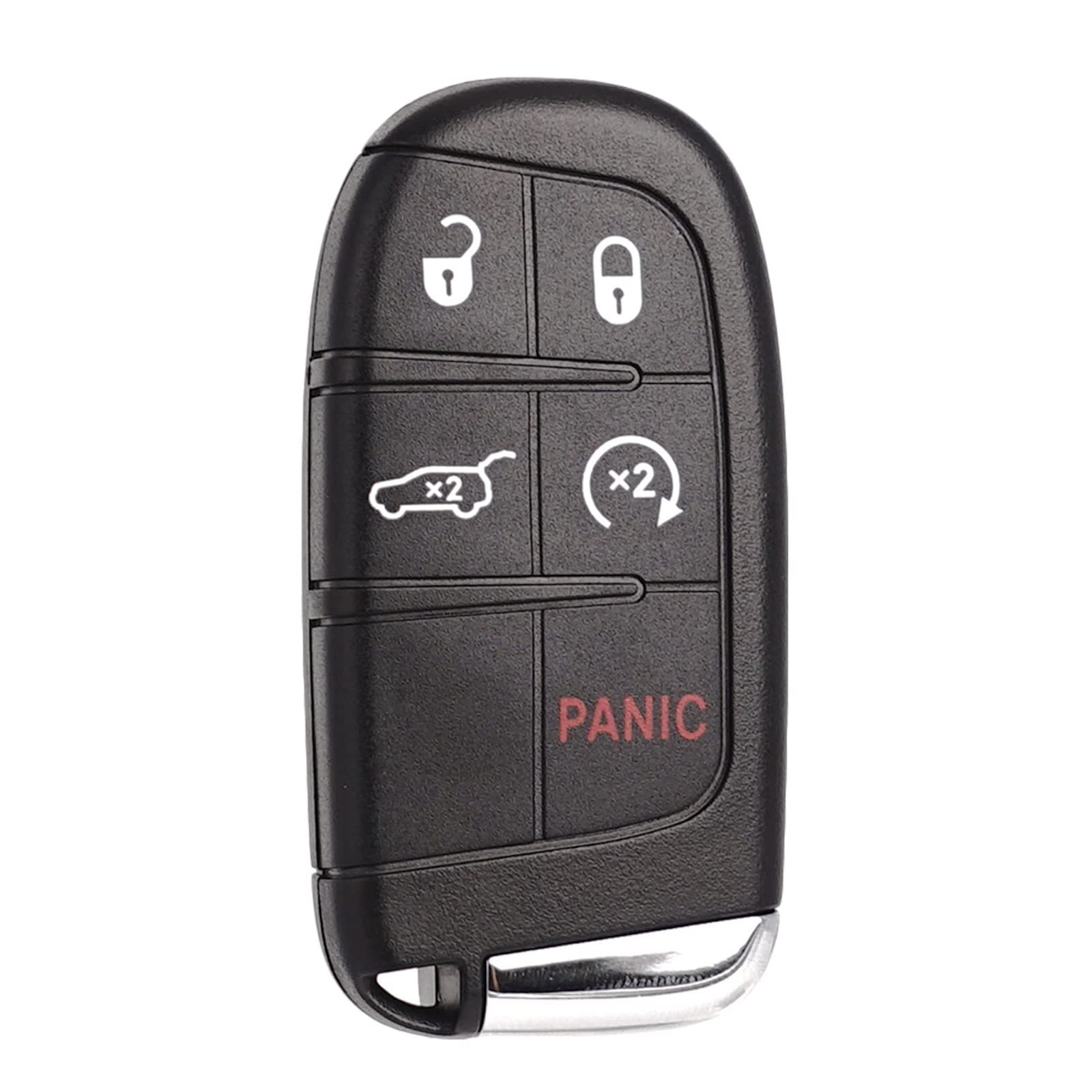 Remote Key Fob Replacement Fits for Jeep Compass 2017 2018 2019 2020 2021 2022 2023 2024 5 Buttons Smart Proximity Keyless Entry Remote Control 4A Chip M3N40821302 68250343AB 68250344