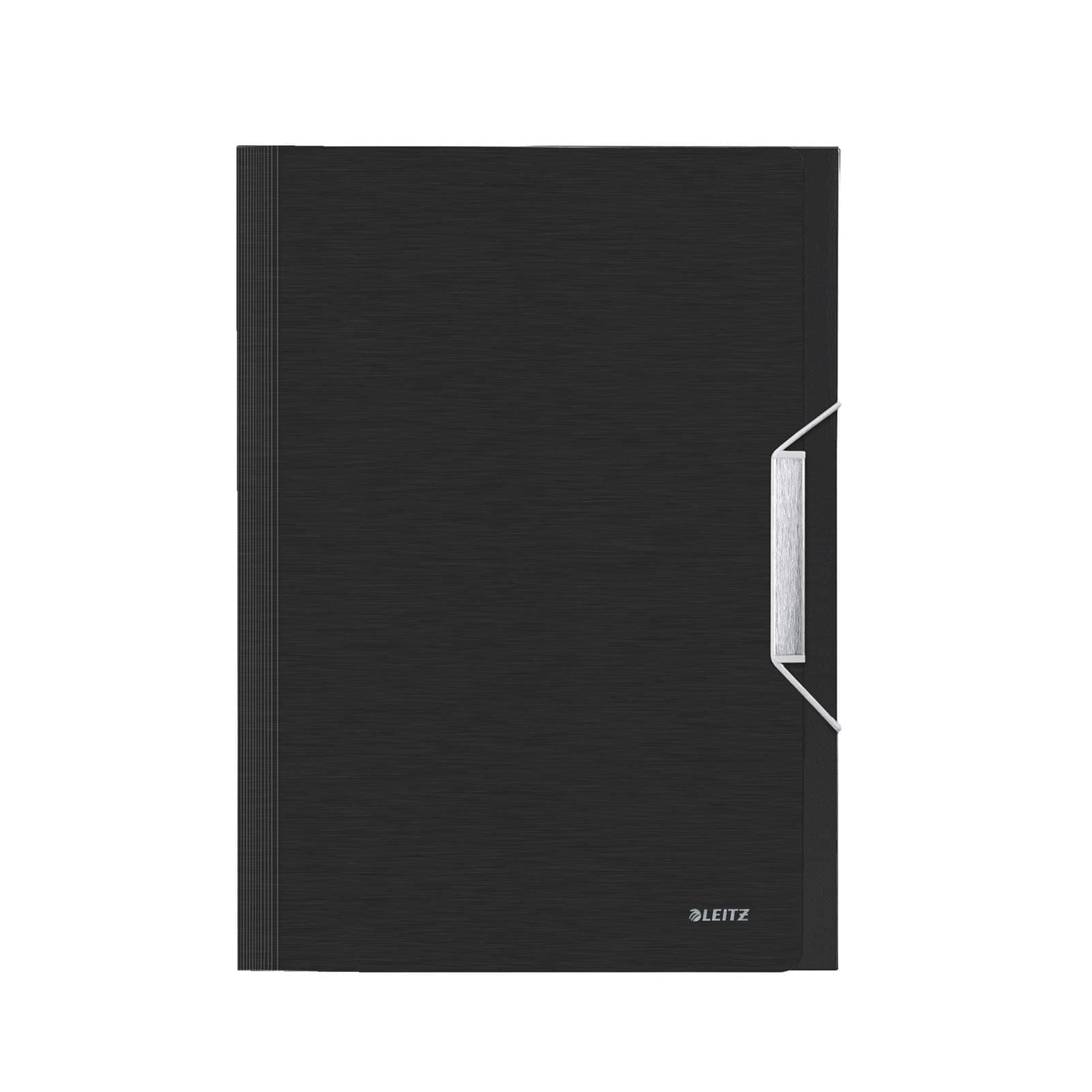 Style PP Project Premium File Folder with 6 Expanding Compartments, Satin Black (200 Sheets Capacity)