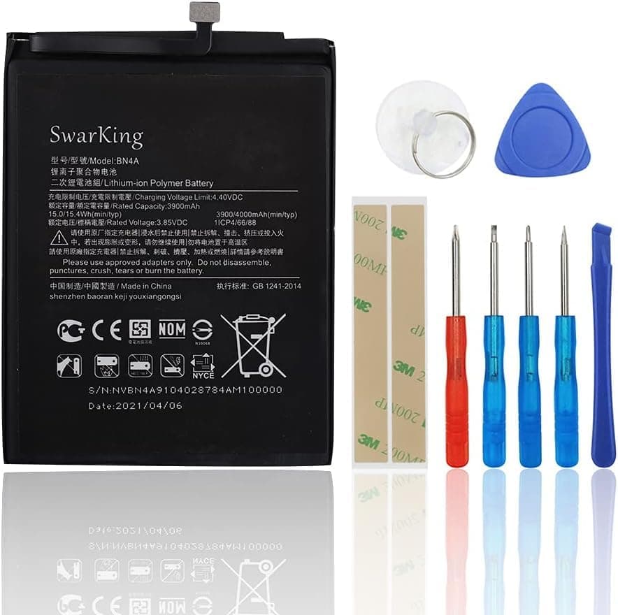 [New] Replacement Battery Compatible with BN4A Redmi Note 7 M1901F7G, M1901F7H, M1901F7I /Redmi Note 7 Pro M1901F7S with Toolkit