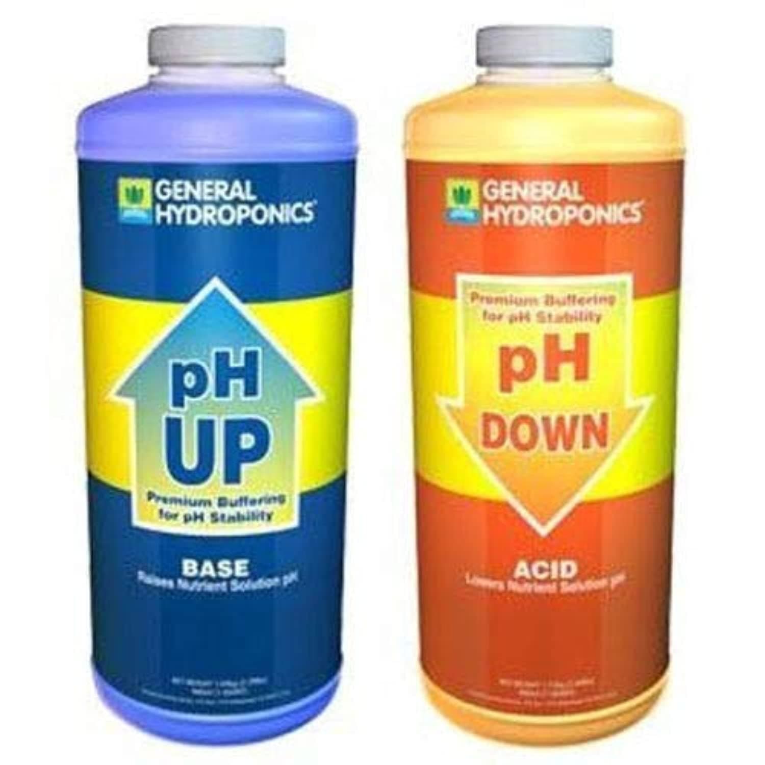 GH pH Up and Down 1 Quart Combo Kit Water Adjuster Buffer