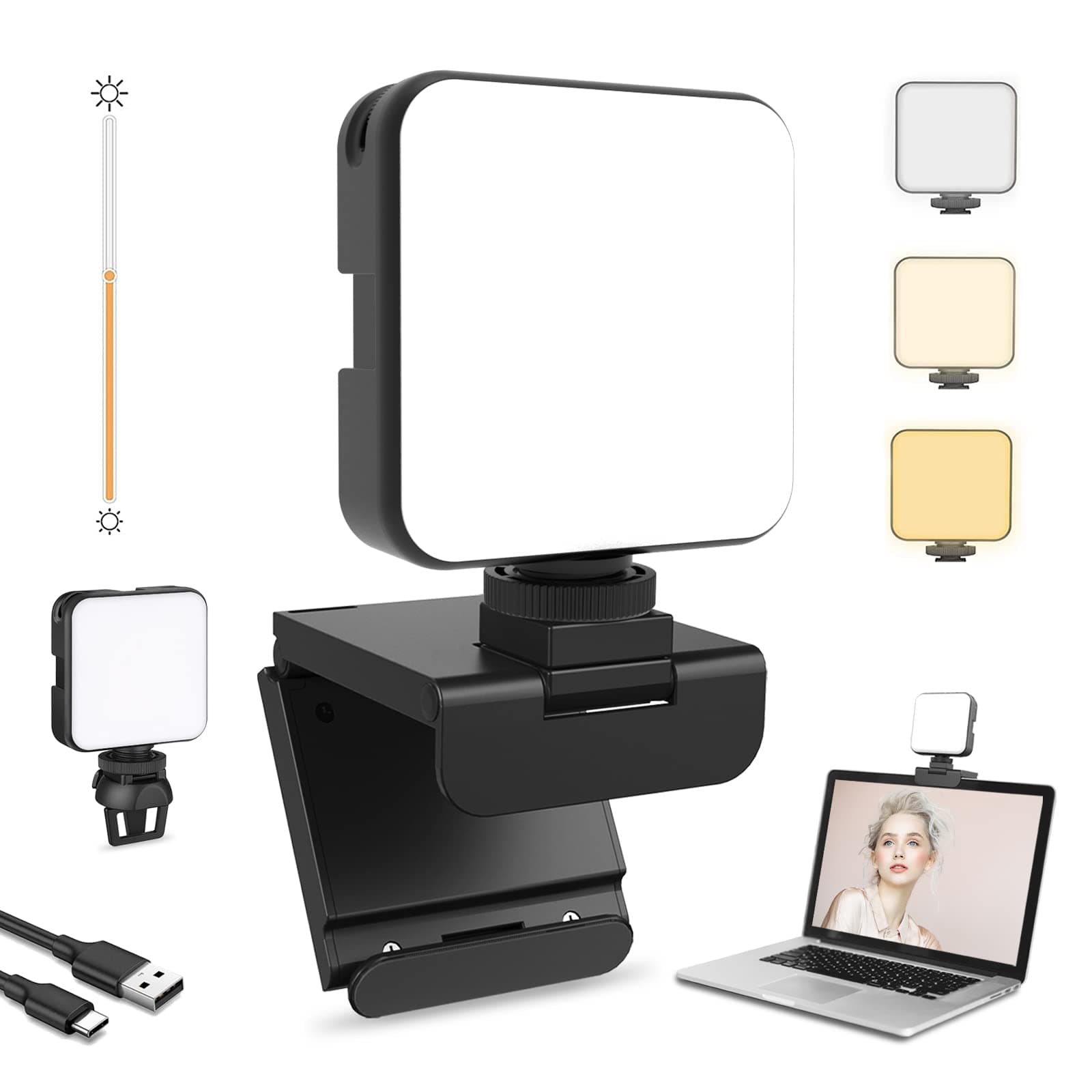 Video Conference Lighting with Clip