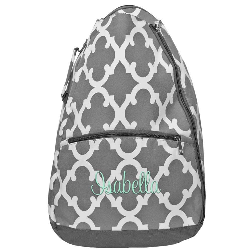 Personalized Tennis Racket Backpack Two Racquet Bag