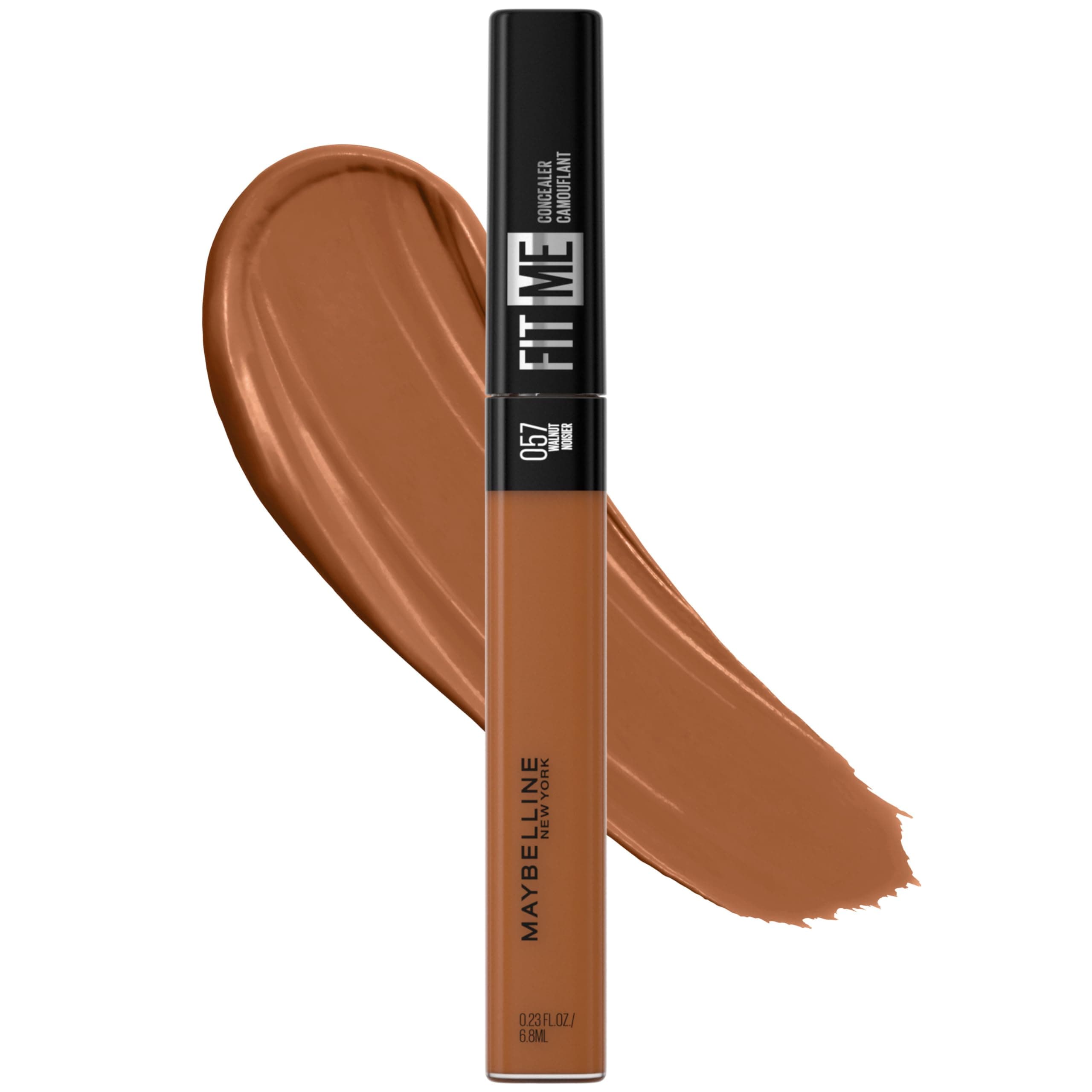 Fit Me Liquid Concealer Makeup, Natural Coverage, Lightweight, Conceals, Covers Oil-Free, Walnut (Packaging May Vary)