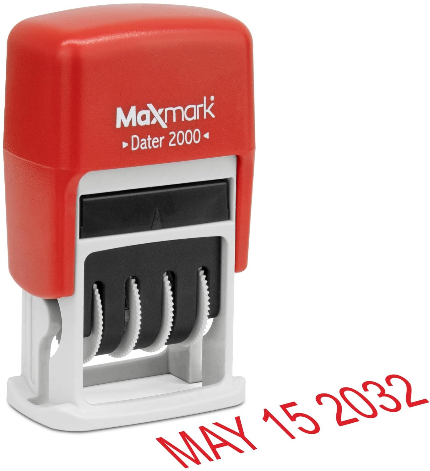 MaxMark Dater 2000 Self Inking Date Stamp - Red